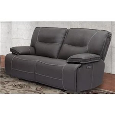 Power Reclining Loveseat with Power Head Rest and USB